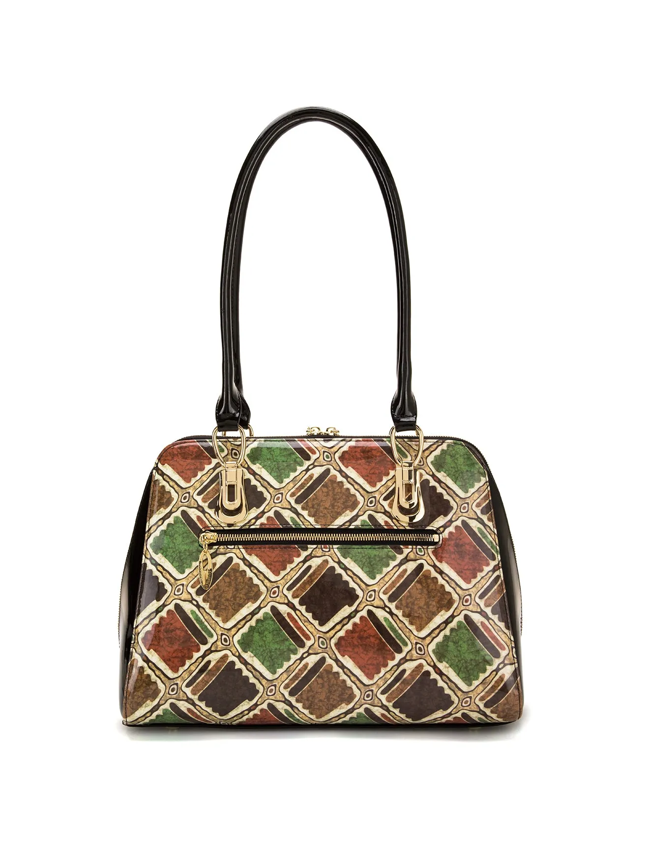 VERONA LARGE PATENT LEATHER HANDBAG- SN90-7573