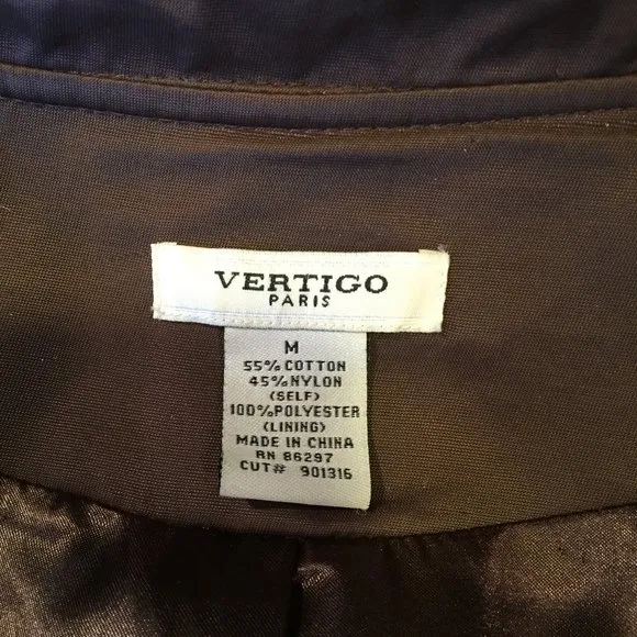 Vertigo Paris spring/fall raincoat