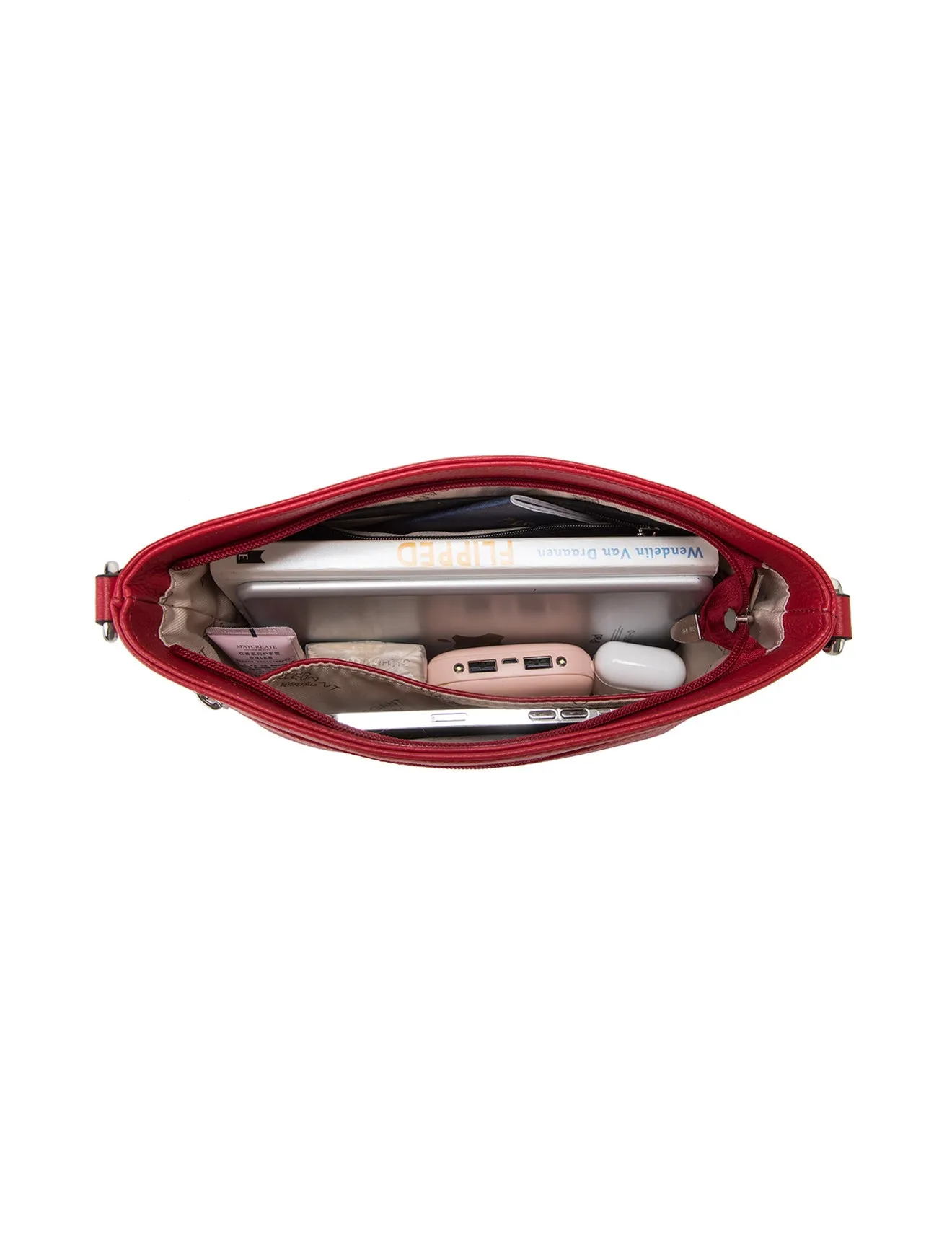 VICKY LEATHER XBODY BAG- E1-0807A-FIRE-SALE