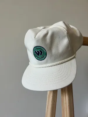 Vintage Wimbledon Leather Strap-Back Hat (circa 1980s)