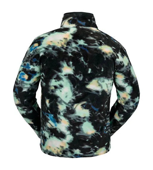 Volcom Men's Polar Fleece Mock 1/2 Zip Spritz Black 2024