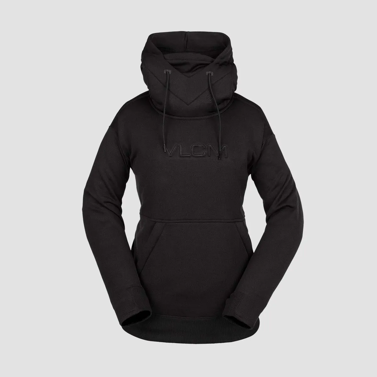 Volcom Riding Hydro Pullover Snow Hoodie Black - Womens