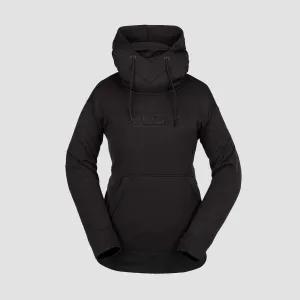 Volcom Riding Hydro Pullover Snow Hoodie Black - Womens