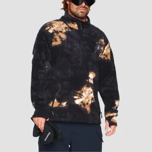 Volcom V-Science 1/2 Zip Snow Mock Neck Fleece Bleach Black