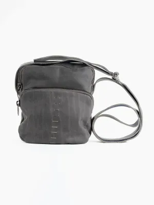 Waxed Nubuck Leather Crossbody Bag