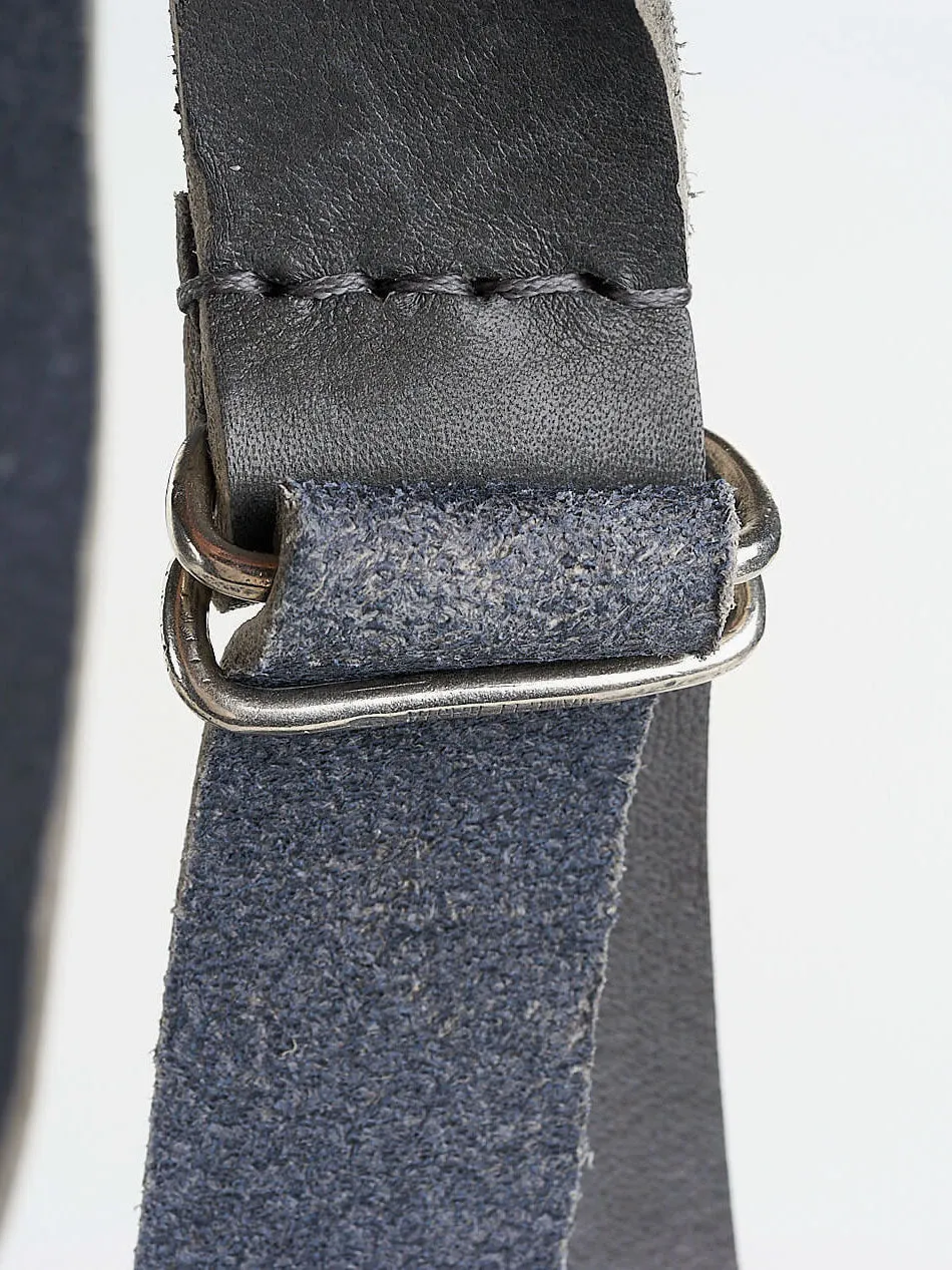 Waxed Nubuck Leather Crossbody Bag