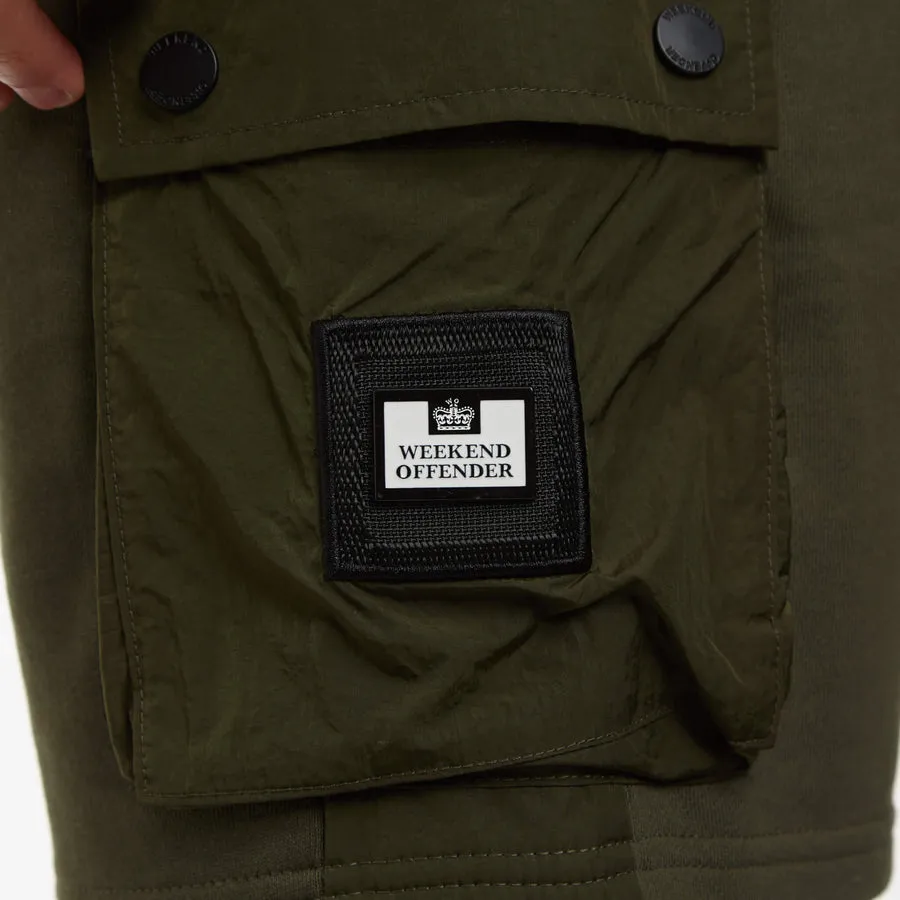Weekend Offender Pink Sands Shorts Dark Green
