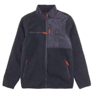 Welcome Skateboards Vertex Full-Zip Sherpa Fleece Jacket Black