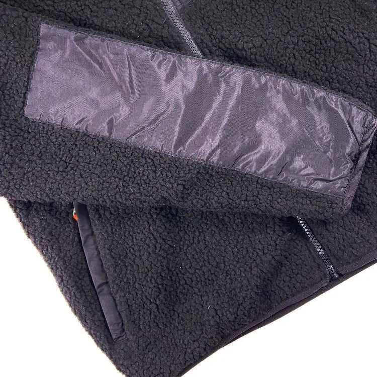 Welcome Skateboards Vertex Full-Zip Sherpa Fleece Jacket Black