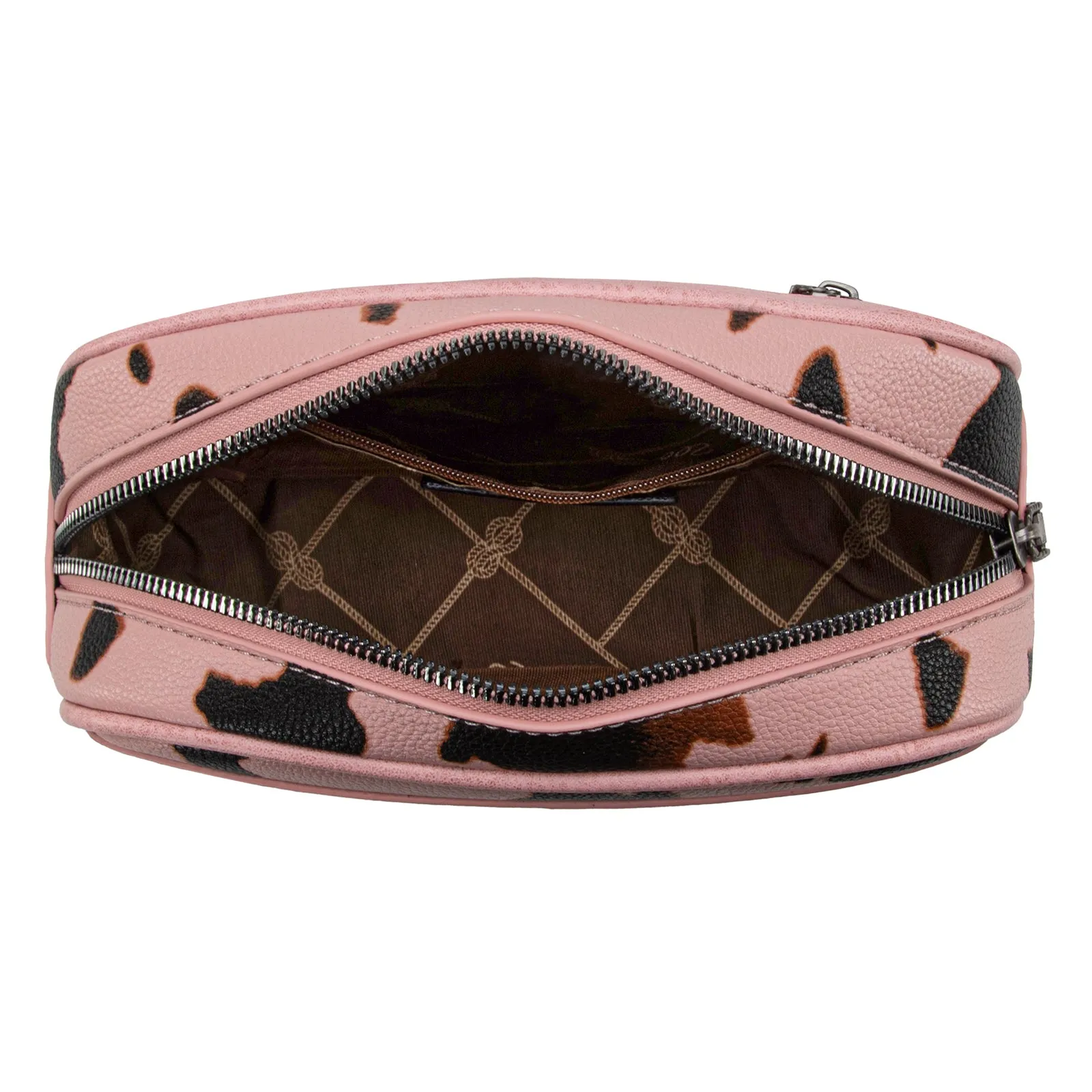 WG133-194  Wrangler Cow  Print Belt-Bag  - Pink