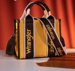 WG2202-292 Wrangler Color Block Small Tote/Crossbody - Yellow