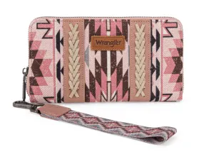 WG2213-W006 Wrangler Southwest Art Print Wallet Pink
