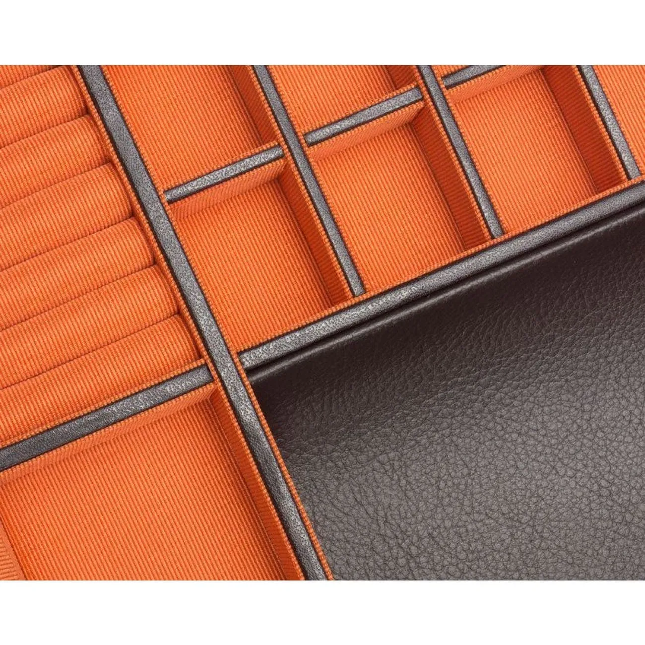 WINDSOR 10 PIECE WATCH BOX WITH DRAWER－ORANGE