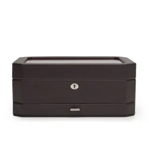 WINDSOR 10 PIECE WATCH BOX WITH DRAWER－ORANGE