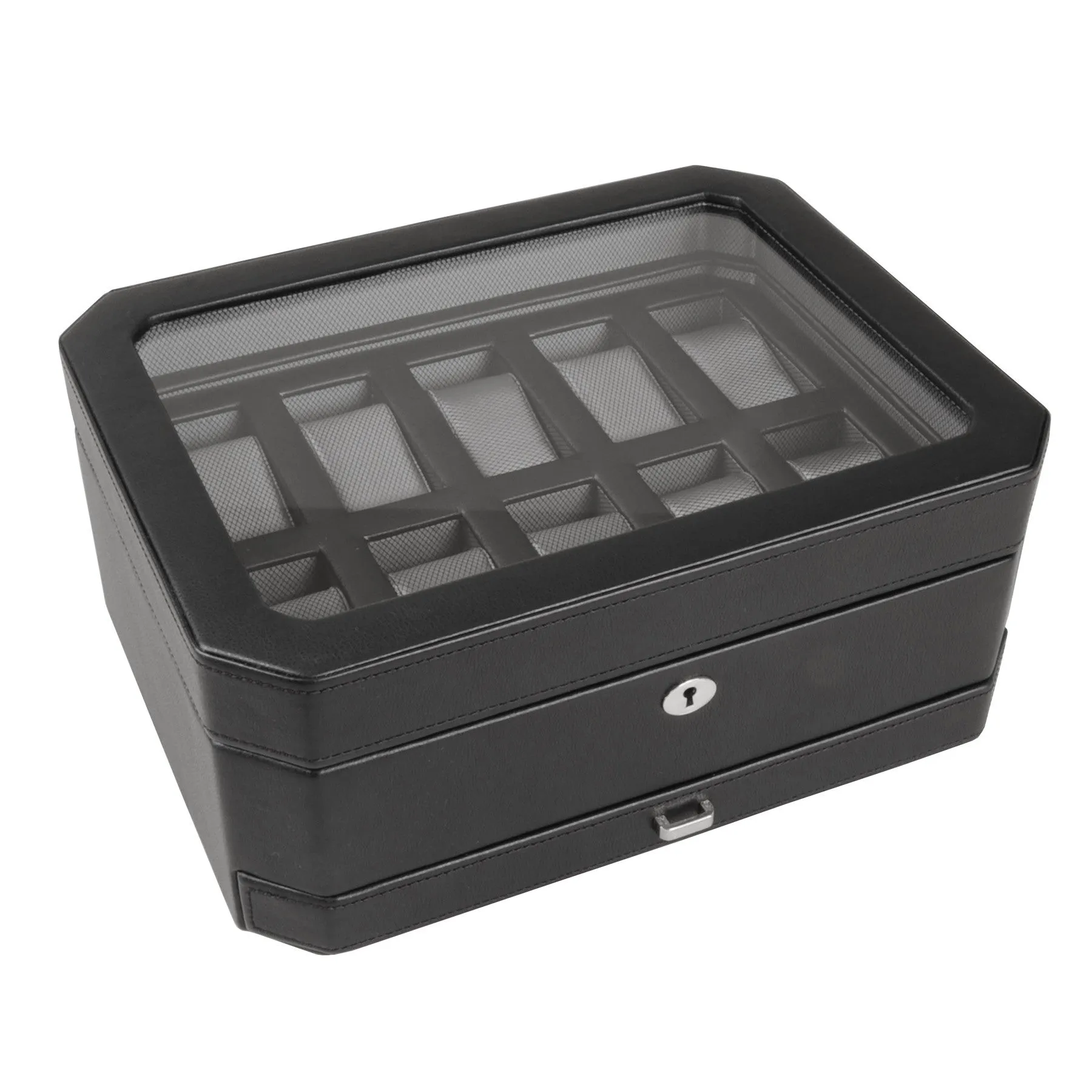WOLF 10 Piece Windsor Watch Box with Drawer