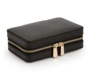 WOLF Palermo Black Anthracite Jewelry Zip Case