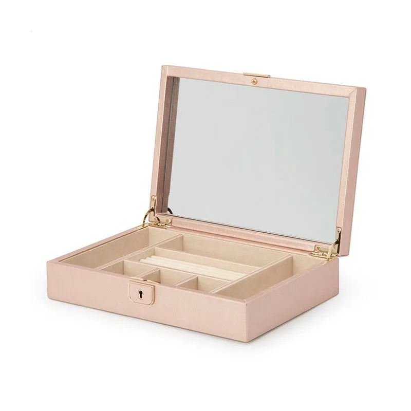 WOLF Palermo Medium Jewelry Box in Rose Gold