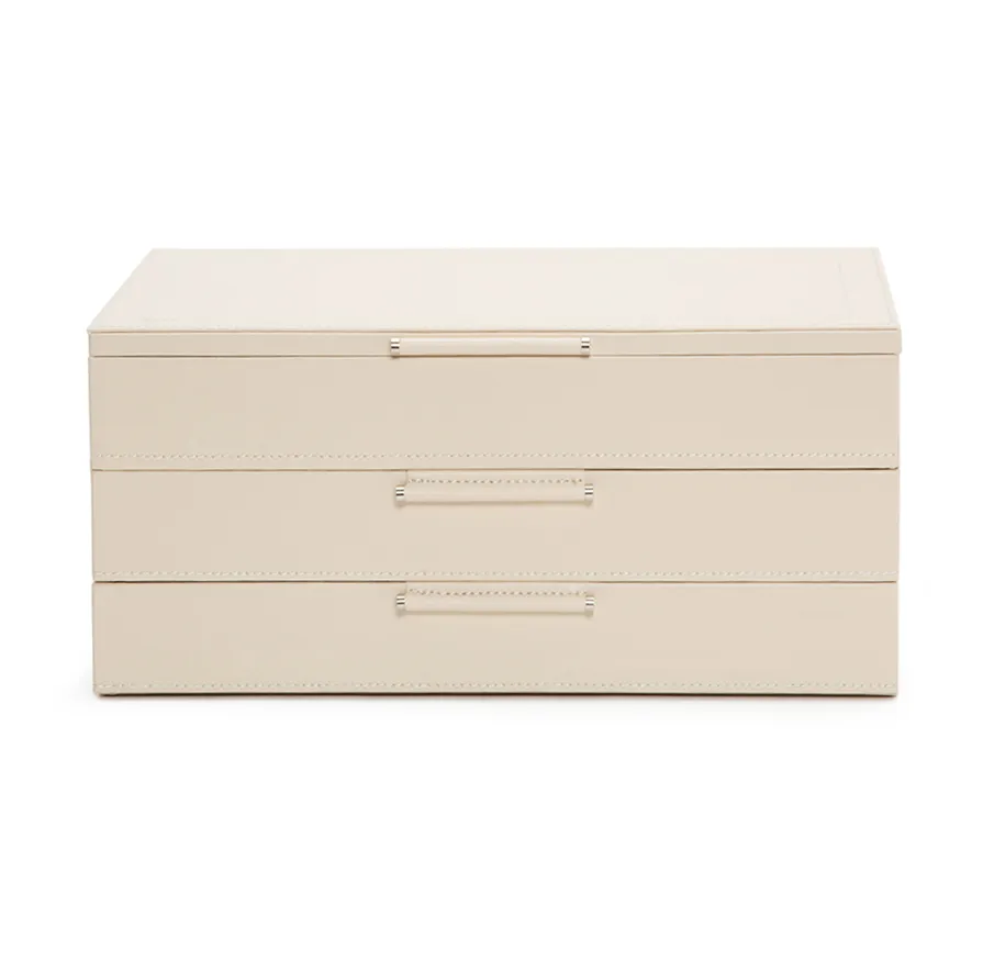 WOLF Sophia Jewelry Box with Drawers in Ivory