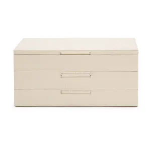 WOLF Sophia Jewelry Box with Drawers in Ivory