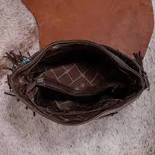 Wrangler Croc Embossed Whipstitch Conceal &  Carry Hobo