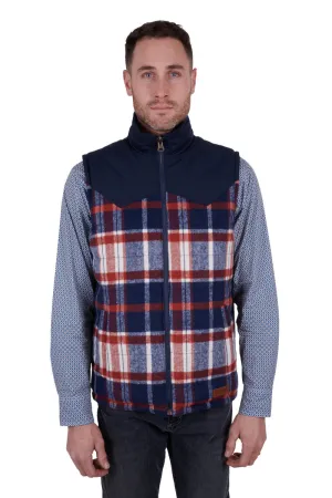 WRANGLER MENS HUGHES REVERSIBLE VEST NAVY