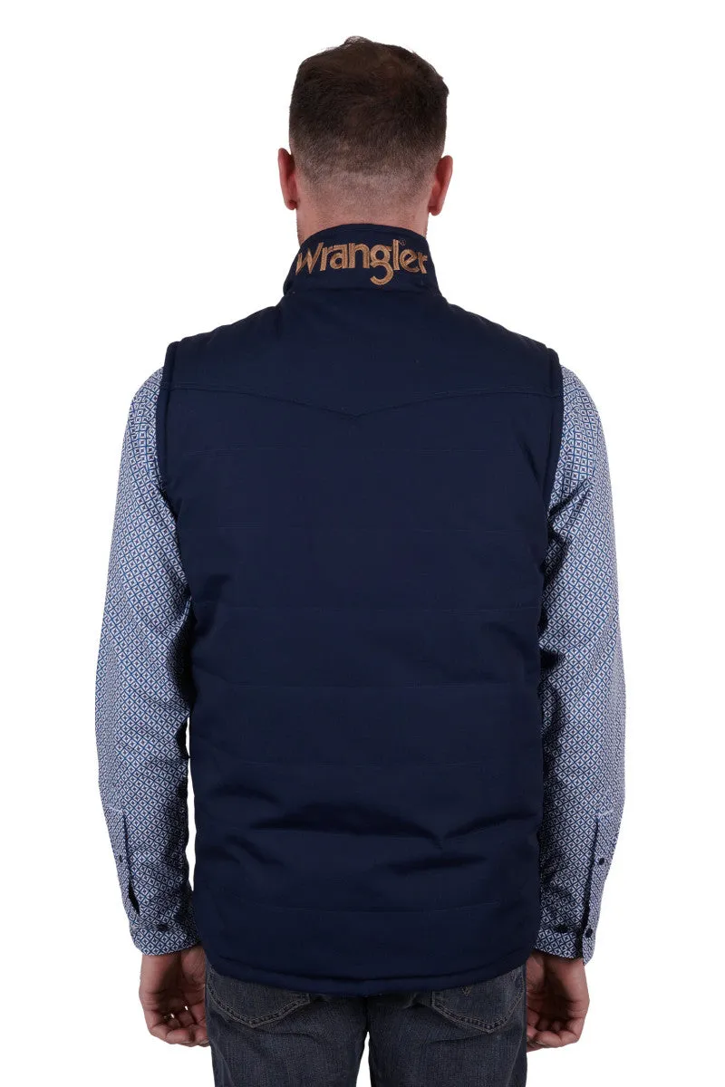 WRANGLER MENS HUGHES REVERSIBLE VEST NAVY