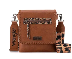 Wrangler Whipstitch Leopard Print Crossbody #1641