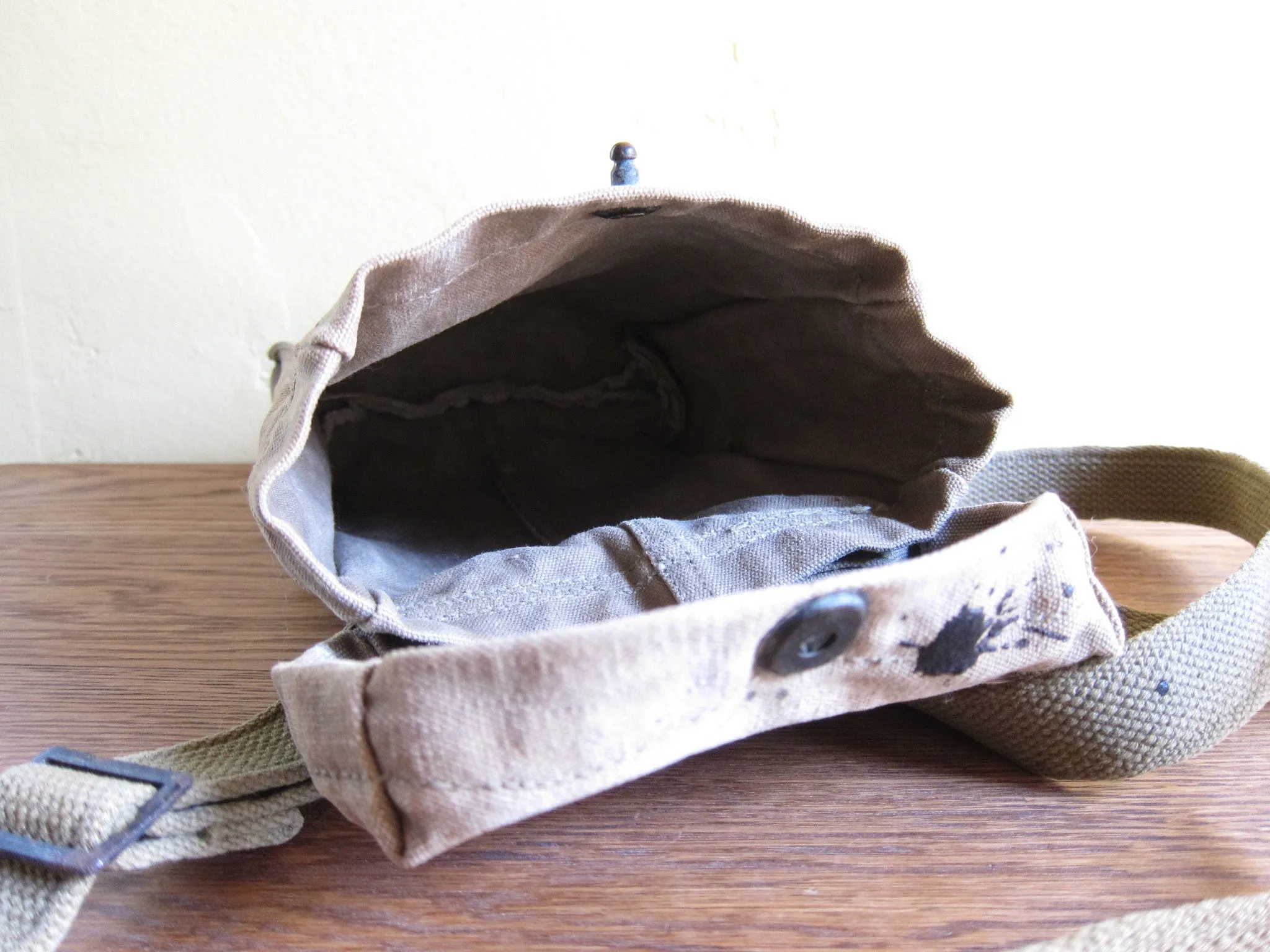 WW2 Canvas Magazine Shoulder Bag by G B Mfg Co, 1942