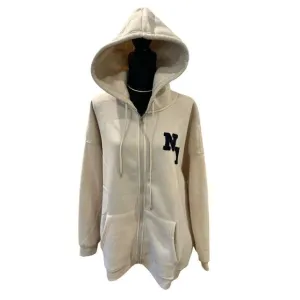 Zippered Hoodie by No Comment Plus