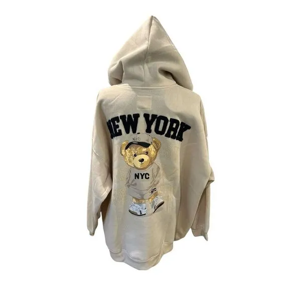 Zippered Hoodie by No Comment Plus