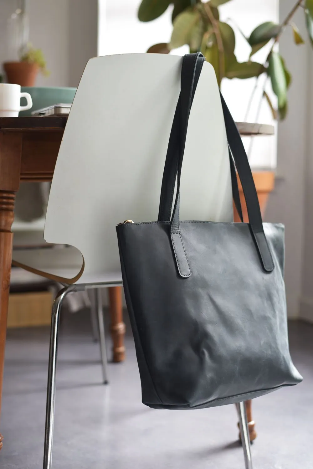 Zippered Leather Purse