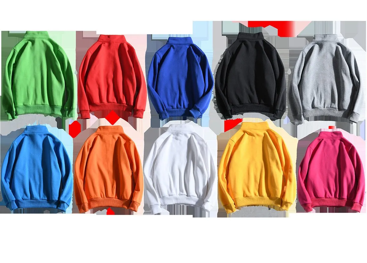 Zippered Long-Sleeved Sweater With 2 Pockets