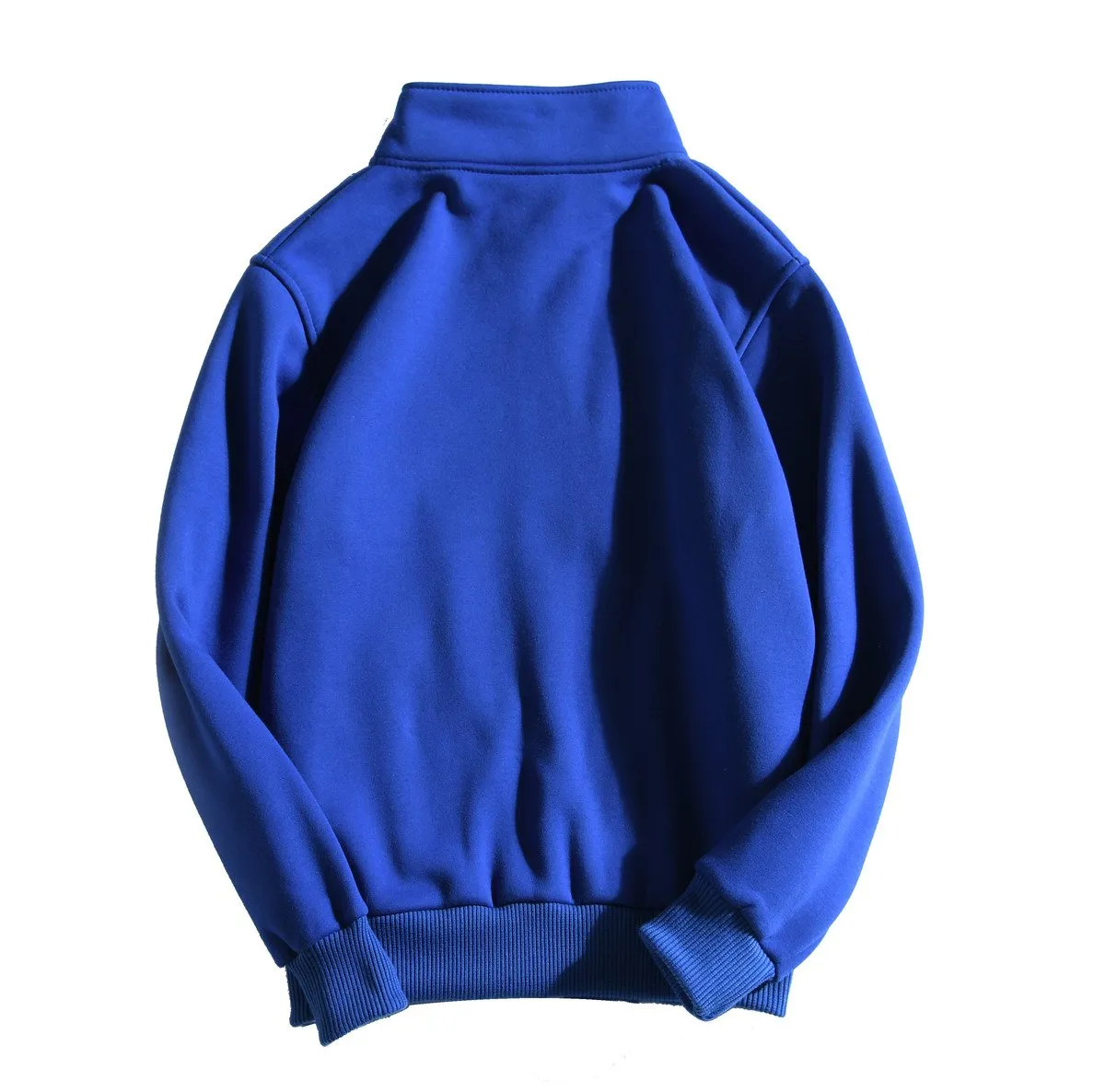 Zippered Long-Sleeved Sweater With 2 Pockets
