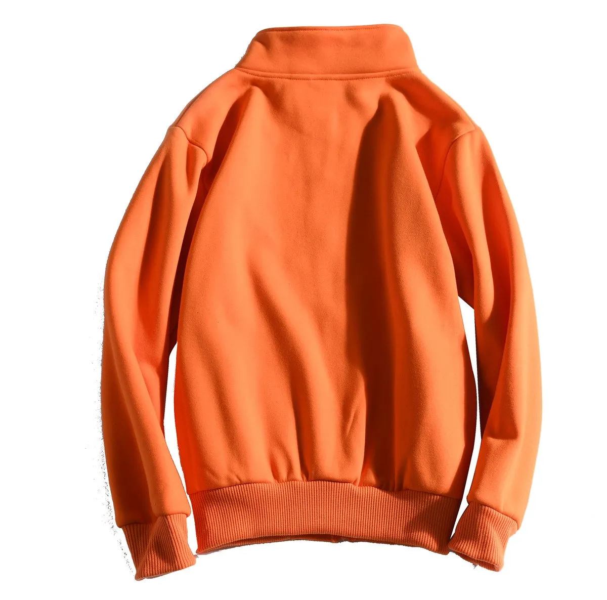 Zippered Long-Sleeved Sweater With 2 Pockets