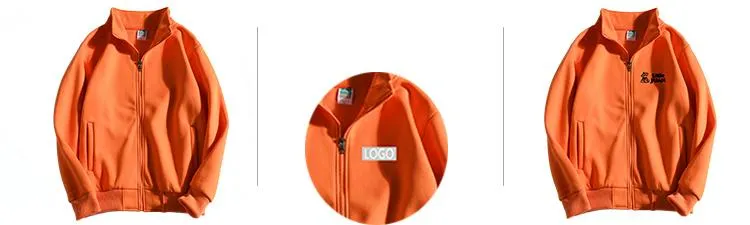 Zippered Long-Sleeved Sweater With 2 Pockets