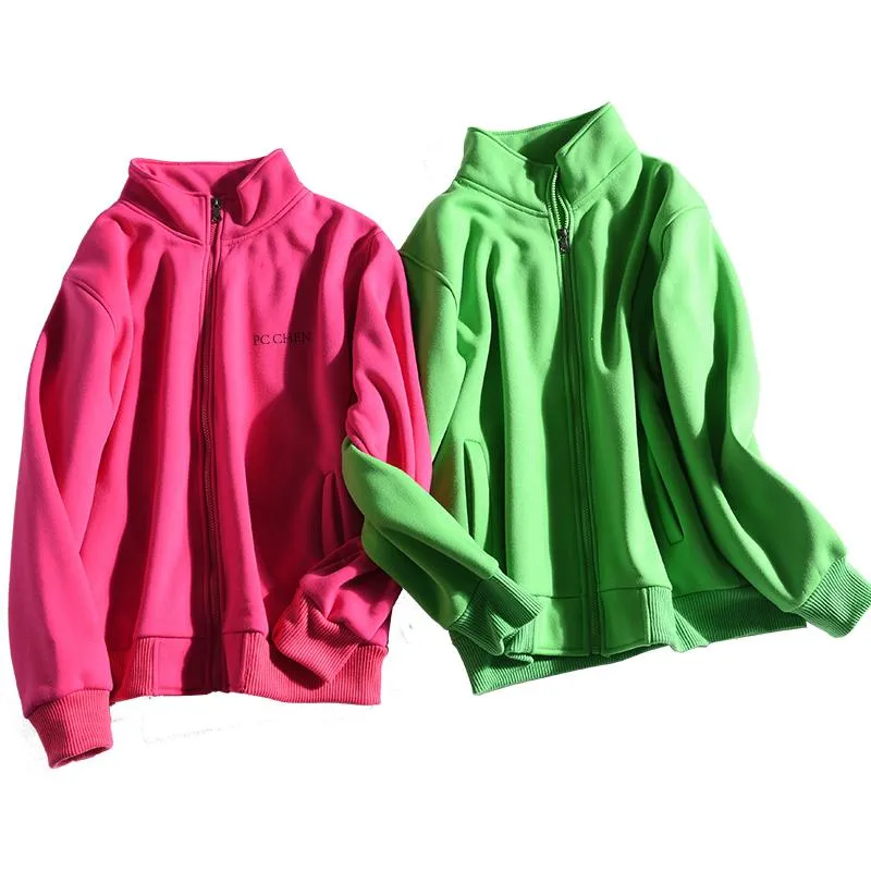 Zippered Long-Sleeved Sweater With 2 Pockets