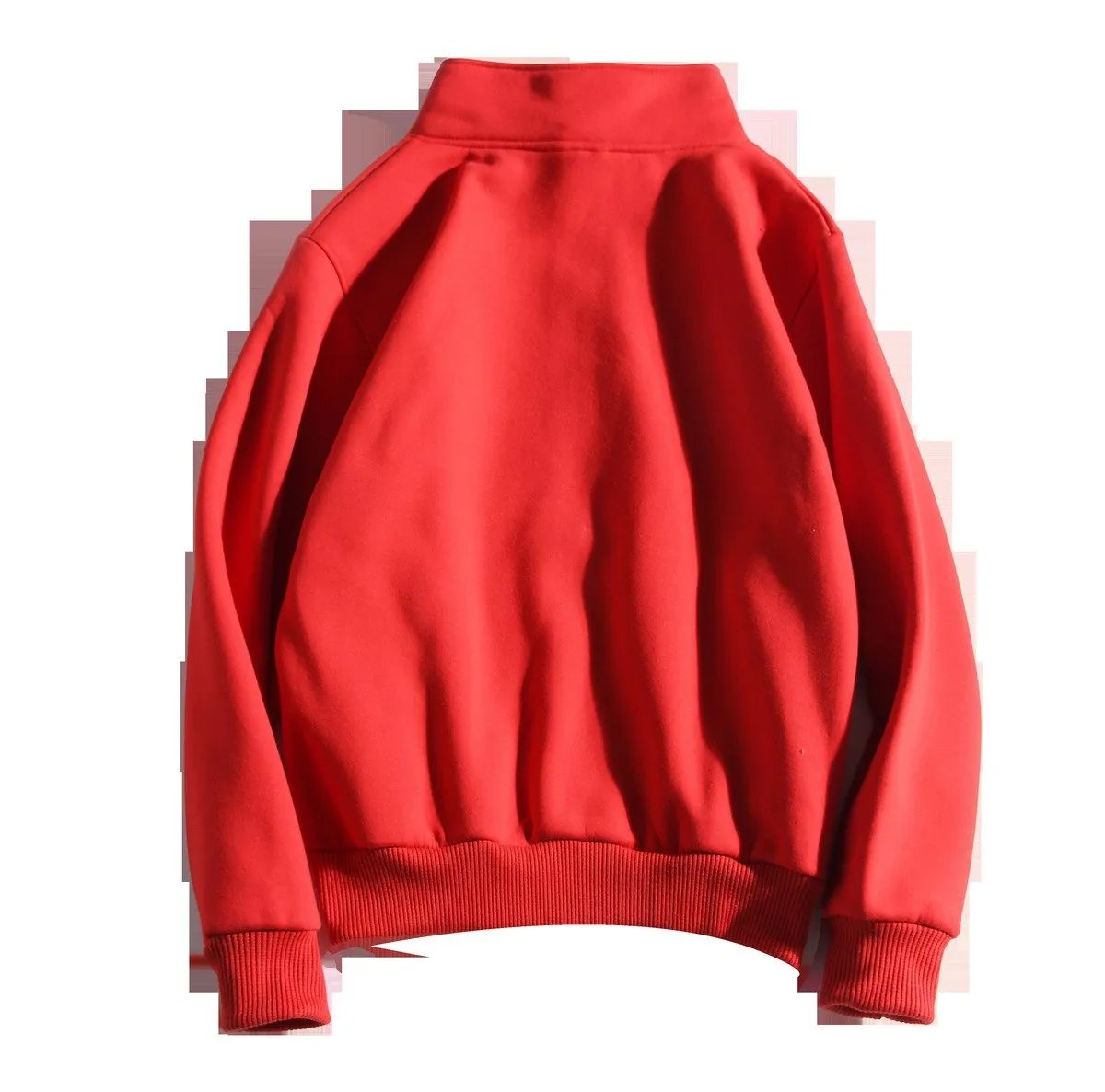 Zippered Long-Sleeved Sweater With 2 Pockets