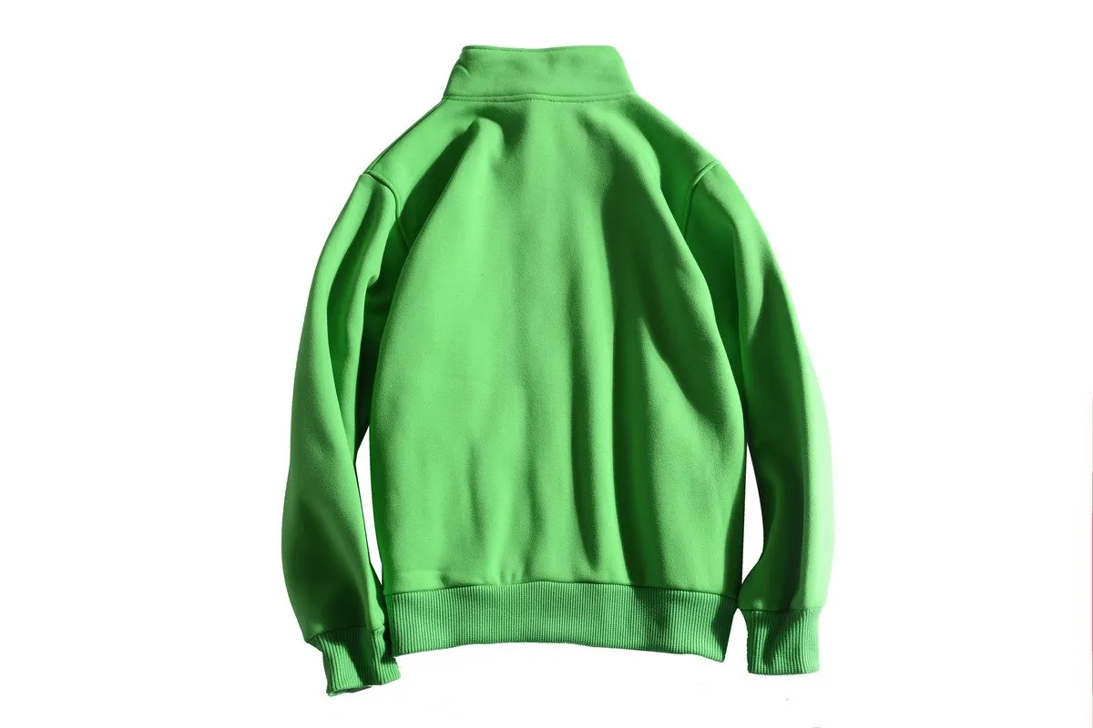 Zippered Long-Sleeved Sweater With 2 Pockets