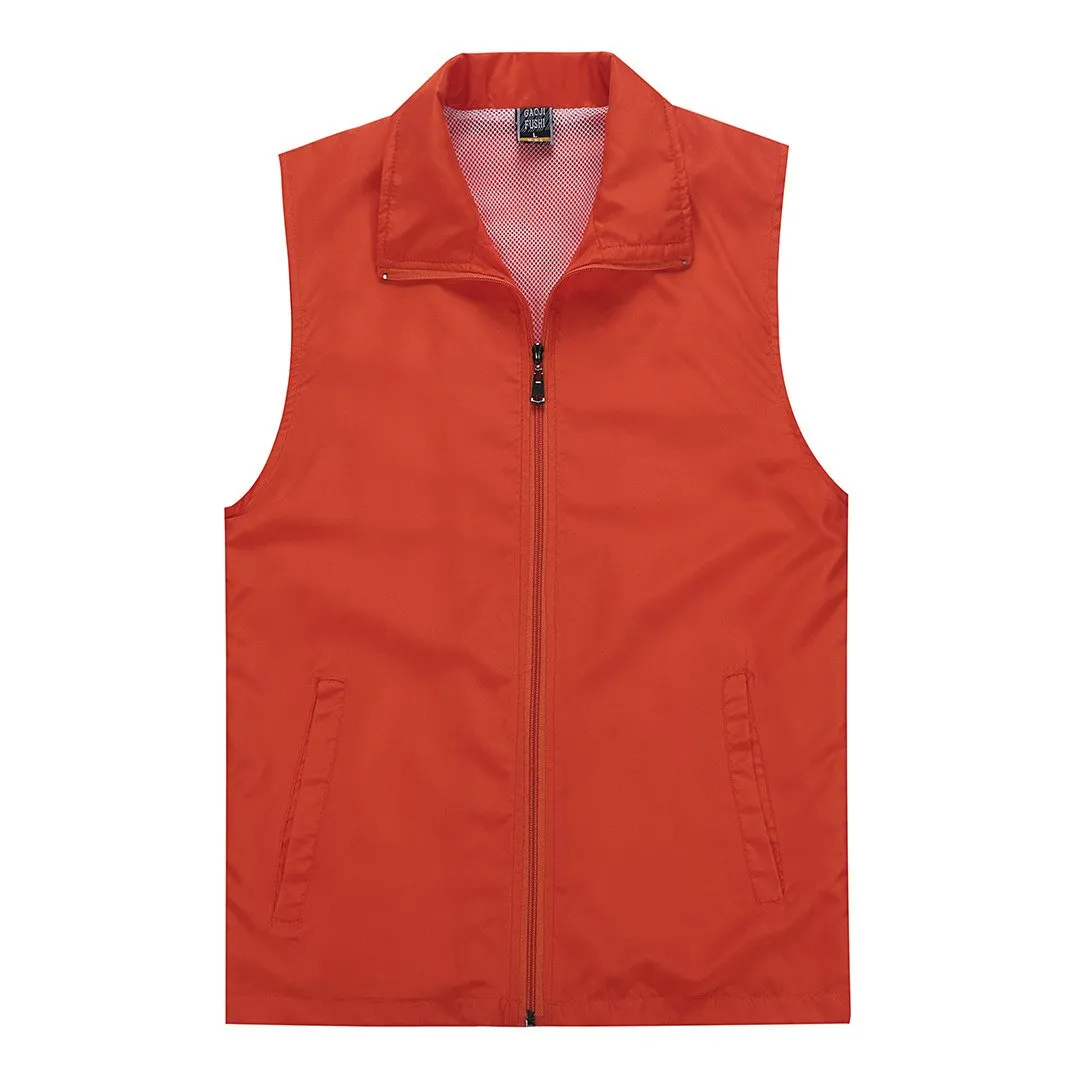 Zippered Sleeveless Jacket