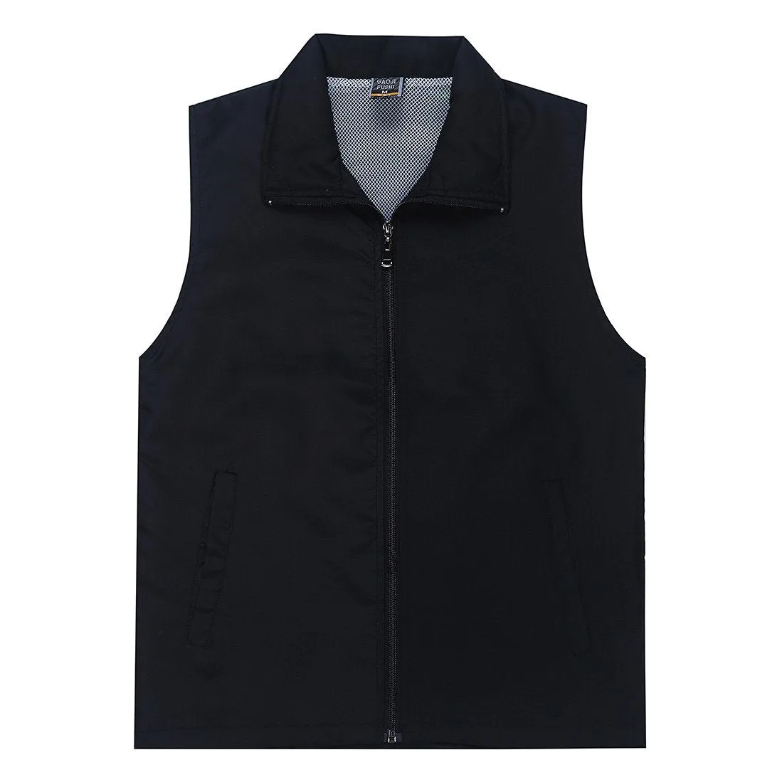 Zippered Sleeveless Jacket