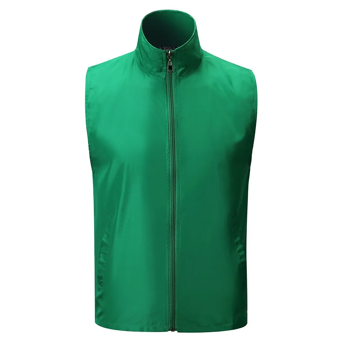 Zippered Sleeveless Jacket