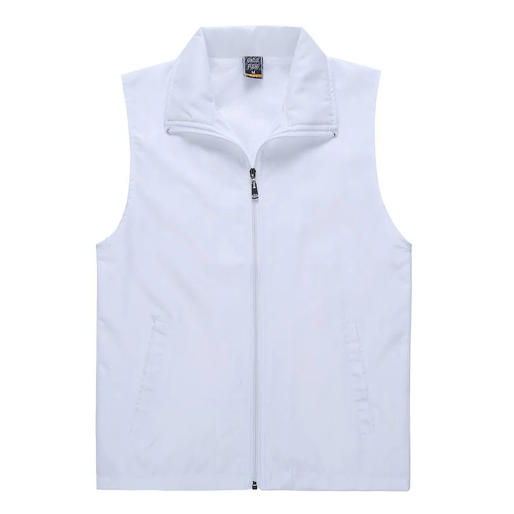 Zippered Sleeveless Jacket