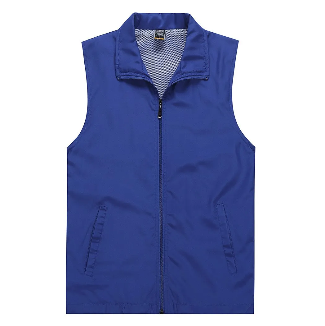 Zippered Sleeveless Jacket