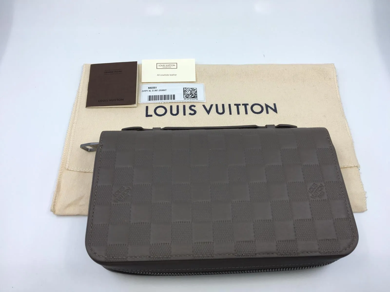 Zippy XL Damier Infini Granite